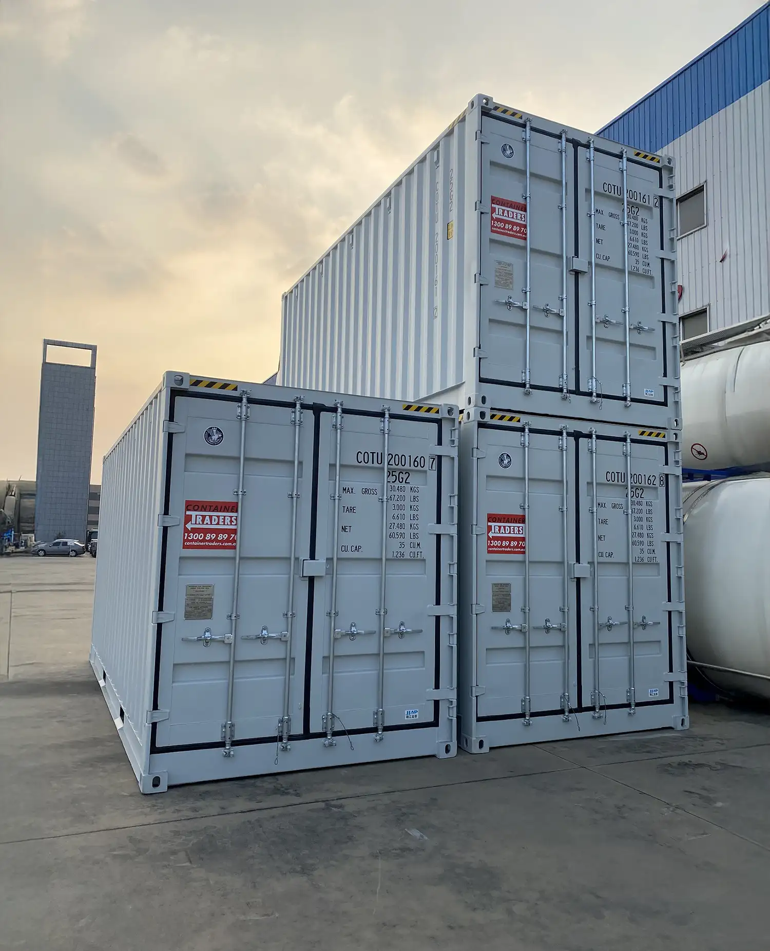 Shipping Containers Afternoon