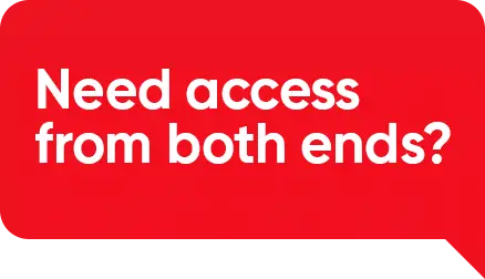 container-traders-need-access-from-both-ends-red-bubble White text reading 'Need access from both ends?' inside a red rounded square bubble.
